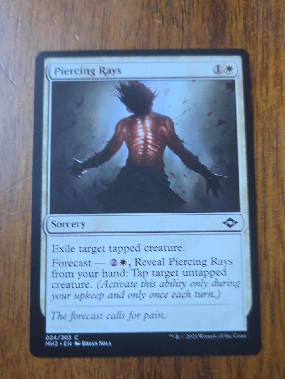 Piercing Rays Trading Card - White Illustration - Brand Unspecified